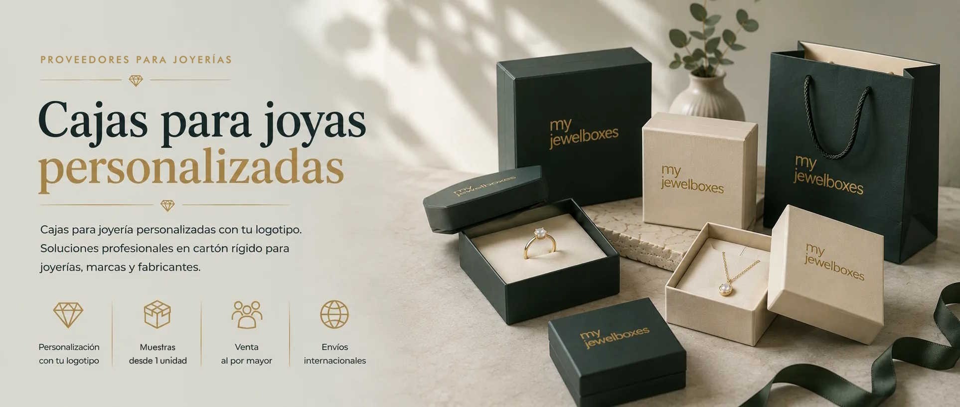 Cajas para joyas personalizadas